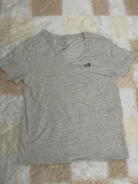 Cuffy's Cape Cod Light Heather Gray V-Neck Tee